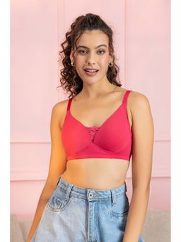 Chelvet - Pink Solid Workout Bra