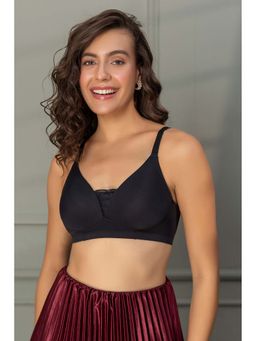 Chelvet - Black Solid Workout Bra