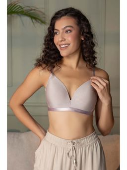 Chelvet - Women Beige Medium Coverage Non-Wired Lightly Padded Everyday Bra