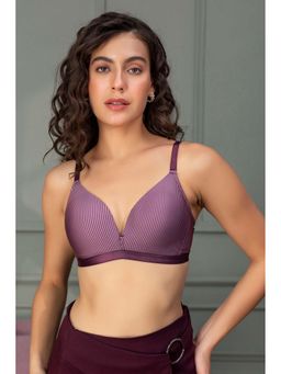 Chelvet - Women Purple Medium Coverage Non-Wired Lightly Padded Everyday Bra