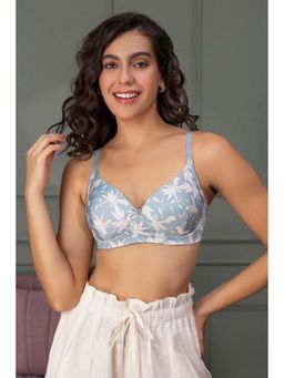 Chelvet - Women's Lightly Padded Wireless Medium Coverage Bra | Printed Everyday Support & Shape