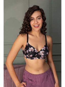 Chelvet - Women's Lightly Padded Wireless Medium Coverage Bra | Printed Everyday Support & Shape