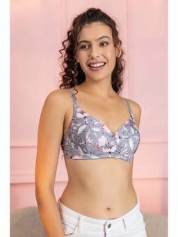 Chelvet - Women's Lightly Padded Wireless Medium Coverage Bra | Printed Everyday Support & Shape