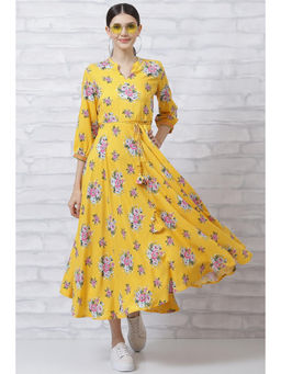 Rangriti - Yellow Printed Dress