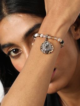 Sohi - Gold Plated Designer Stone Bracelet