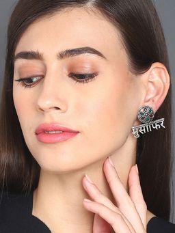 Sohi - Women Musa Fir Drop Earrings - Silver