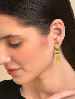 Sohi - Women Contemporary Drop Earrings - Gold