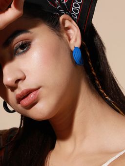 Sohi - Silver Plated Designer Casual Hoop Earring For Women