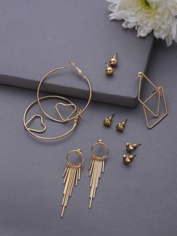 Sohi - Women Contemporary Drop Earrings - Gold