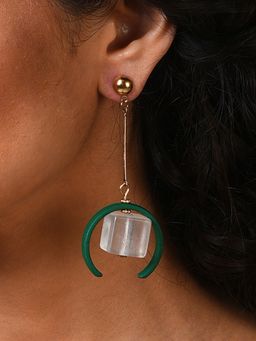 Sohi - Gold Plated Designer Drop Earrings