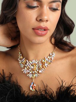 Sohi - Maxi Crystal Stone Drop Necklace