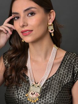 Sohi - Kundan Meenakari Gold Plated Jewellery Set