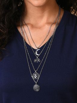 Sohi - Silver Plated Designer Necklace