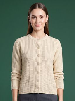 CAYMAN - Women Cable Knit Woollen Cardigan