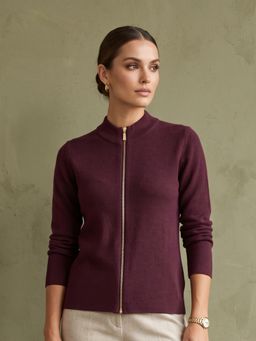 CAYMAN - Women Self Design Woollen Cardigan