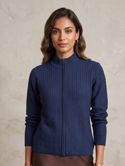 CAYMAN - Women Cable Knit Woollen Cardigan