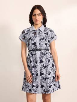 Kazo - Moncler Mini Dress With Belt