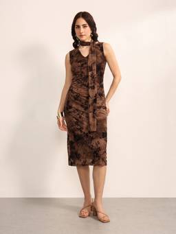 Kazo - Marianne Midi Dress With Stole