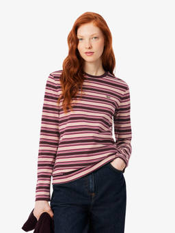 Lacoste - Long Sleeved Striped Jersey T-shirt