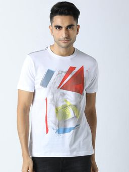 Huetrap - Mens White Short Sleeve T-Shirt