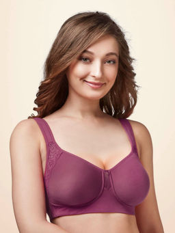 Trylo - Lush Woman Non Padded Full Cup Bra - Purple