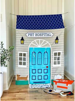 Role Play - Pet Hospital Doorway Portal Set with Vet Box Play Tent