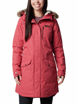 Columbia - Womens Pink Omni-Heat Reflective Suttle Mountain Long Insulated Jacket