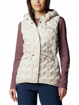 Columbia - Womens Beige Omni-Heat Reflective Delta Ridge II Down Vest