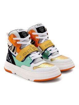 Whitesta - Pu Coated Multi Leather Women Sneaker