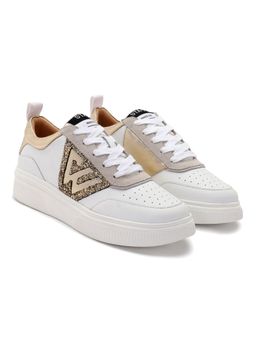 Whitesta - Gold Pu Coated Leather Women Sneaker