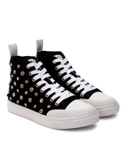 Whitesta - Black Canvas Women Sneaker