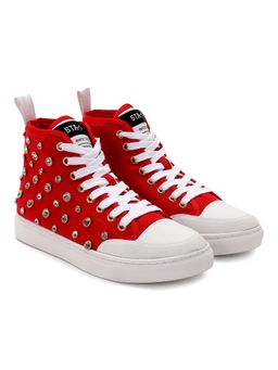 Whitesta - Red Canvas Women Sneaker