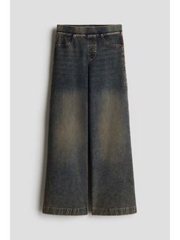 H&M - Girls Grey Wide Jeans
