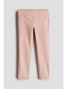 H&M - Girls Pink Skinny Fit Corduroy Trouser