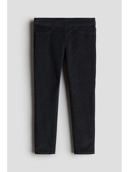 H&M - Girls Grey Skinny Fit Corduroy Trouser