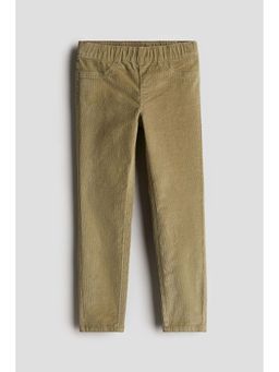 H&M - Girls Green Skinny Fit Corduroy Trouser
