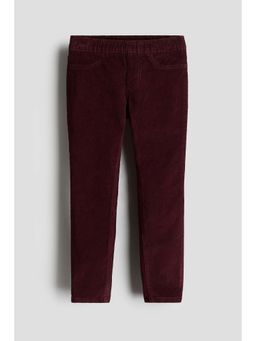 H&M - Girls Red Skinny Fit Corduroy Trouser