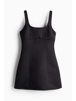 H&M - Women Black Flared-Skirt Dress