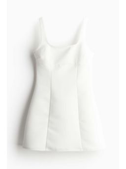 H&M - Women White Flared-Skirt Dress