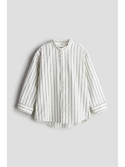 H&M - Boys White Grandad Cotton Shirt