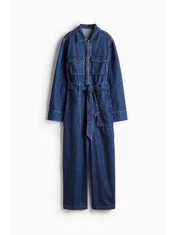 H&M - Women Blue Denim Utility Boiler Suit