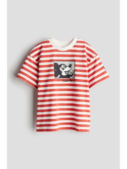 H&M - Boys Red Printed T-Shirt