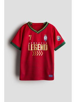 H&M - Kids Red Football T-Shirt