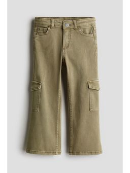 H&M - Girls Green Bootcut Cargo Jeans