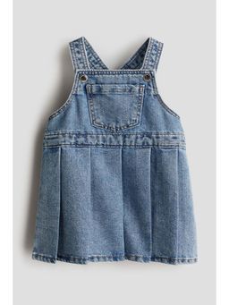 H&M - Girls Blue Denim Dungaree Dress