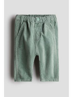H&M - Boys Green Cotton Corduroy Trouser