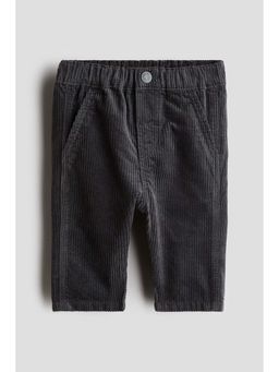 H&M - Boys Grey Cotton Corduroy Trouser