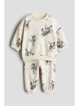 H&M - Boys Yellow 2-Piece Motif-Detail Set