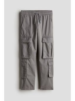 H&M - Boys Grey Cotton Cargo