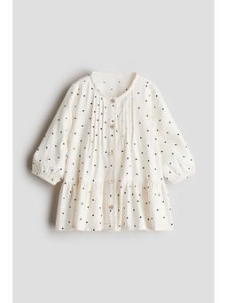 H&M - Girls White Patterned Dress